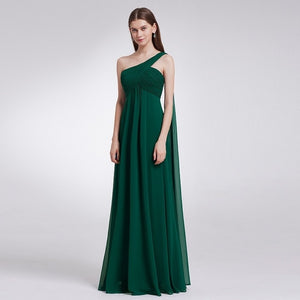 Evening Dresses Ever Pretty EP09816 One Shoulder Ruffles Padded Special Occasion Weddings Events Long 2018 New Evening Dress
