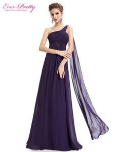 Evening Dresses Ever Pretty EP09816 One Shoulder Ruffles Padded Special Occasion Weddings Events Long 2018 New Evening Dress