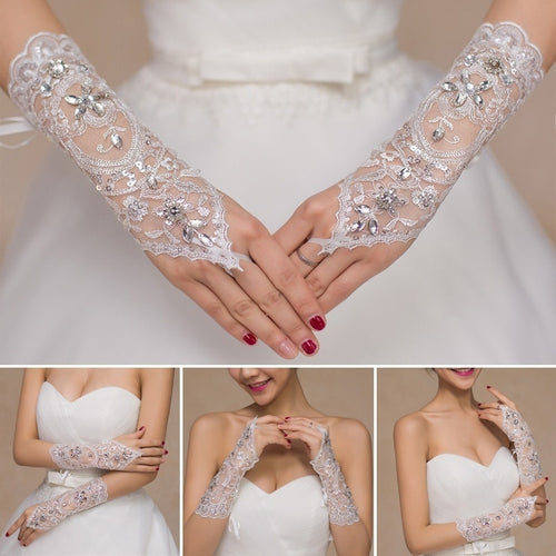 LNRRABC 2018 New wedding accessories 1pair cheap Wedding dress gloves for novia Performance studio supplies wedding gloves sposa