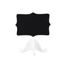 Load image into Gallery viewer, Cute Mini Wooden Message Blackboard Chalkboard with Stand Black Notice Board Wedding Party Home Office Decoration