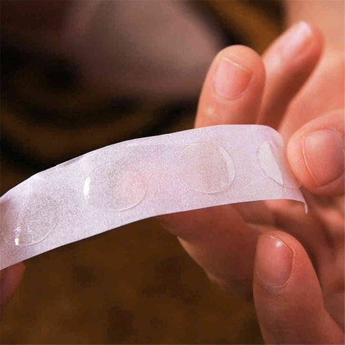 2PCS Clear 2 Rolls Glue Special Dot Double Side Adhesive Balloon Sticker Ballons Tool (Color: Clear)