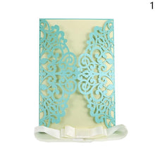 Load image into Gallery viewer, Paper Laser Cut Wedding Baby Shower Invitation Cards with Hollow