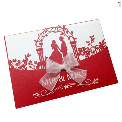 12 * 18cm Creative Hollow Laser Cutting Business Party Birthday Invitation Card Decoration Romantic Wedding Supplies