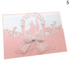 Load image into Gallery viewer, 12 * 18cm Creative Hollow Laser Cutting Business Party Birthday Invitation Card Decoration Romantic Wedding Supplies
