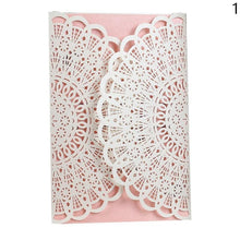 Load image into Gallery viewer, Hollow Laser Cut Wedding Invitations Card Personalized Custom with Envelope Seals Wedding Party Decoration