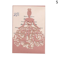Load image into Gallery viewer, Wedding Invitation Cards 3D Handmade Custom Invitations Cards Wishes Messages Greeting Gift Cards Postcards with Inner Sheet